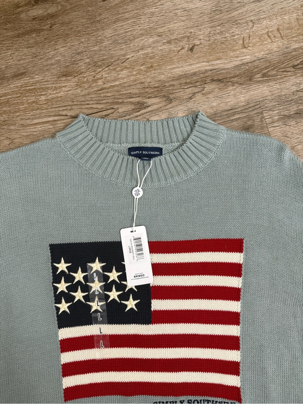 Simply Southern • American Flag Knit Sweater - Picture 6 of 10
